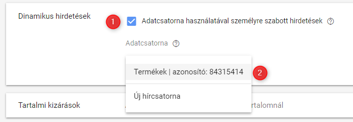 Google Ads dinamikus remarketing kampány