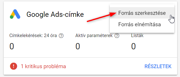 Google Ads cimke