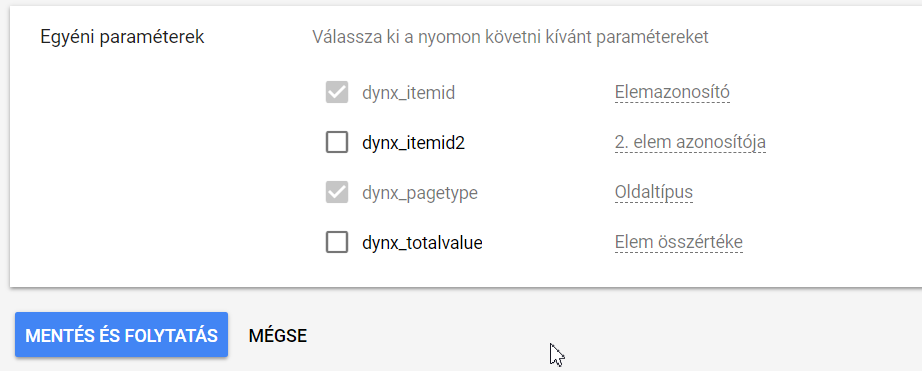 Google Ads egyéni paraméterek