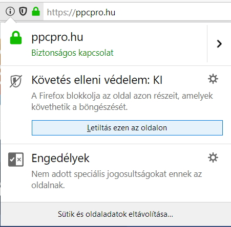 Firefox Tracking Protection